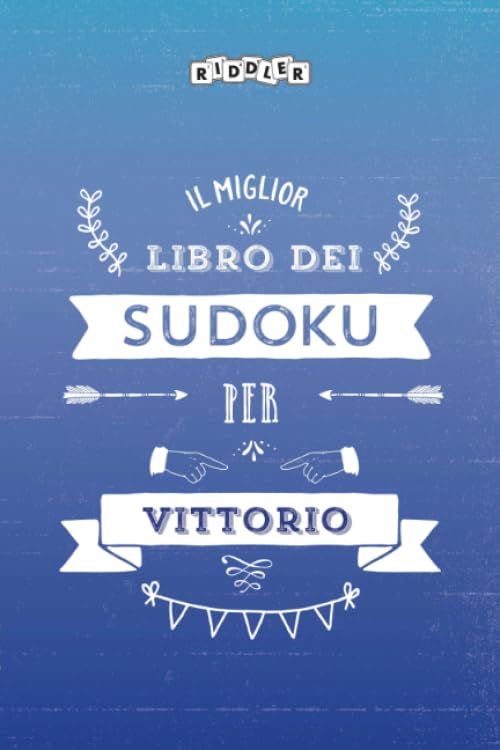 Il miglior libro dei Sudoku per Vittorio (Italian Edition) Books