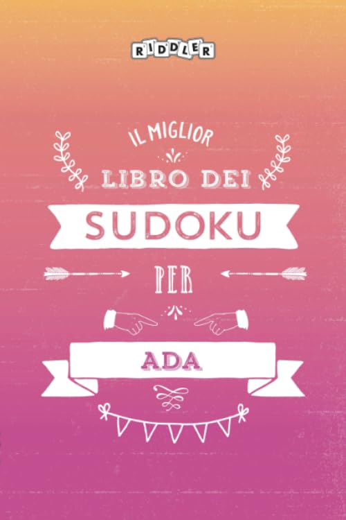 Il miglior libro dei Sudoku per Ada (Italian Edition) Books
