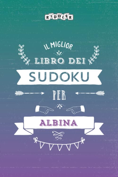 Il miglior libro dei Sudoku per Albina (Italian Edition) Books