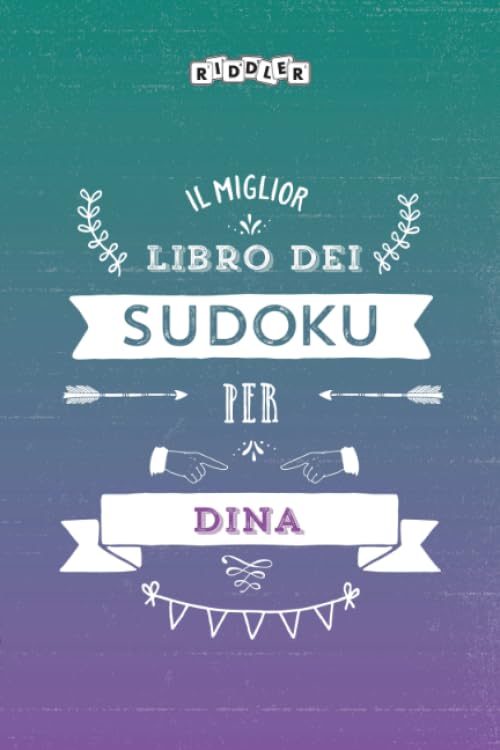 Il miglior libro dei Sudoku per Dina (Italian Edition) Books