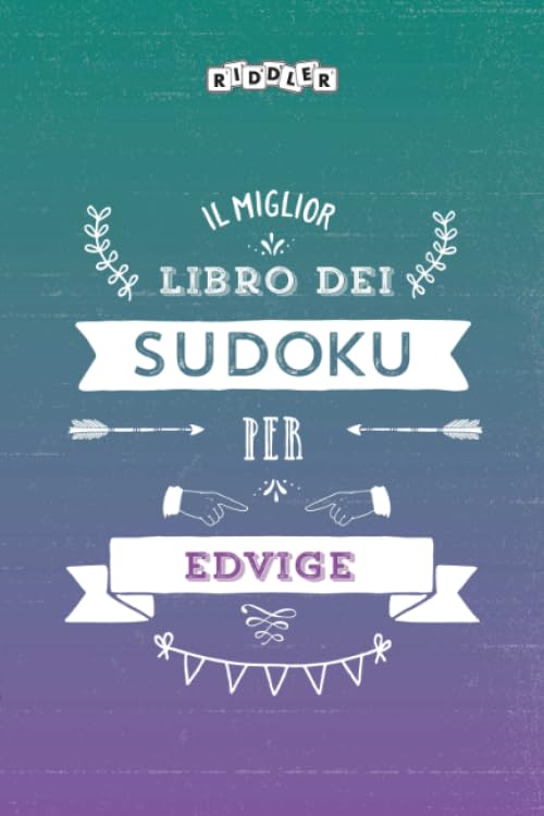 Il miglior libro dei Sudoku per Edvige (Italian Edition) Leisure & Fun
