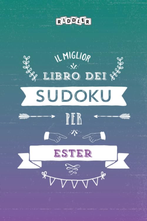 Il miglior libro dei Sudoku per Ester (Italian Edition) Books