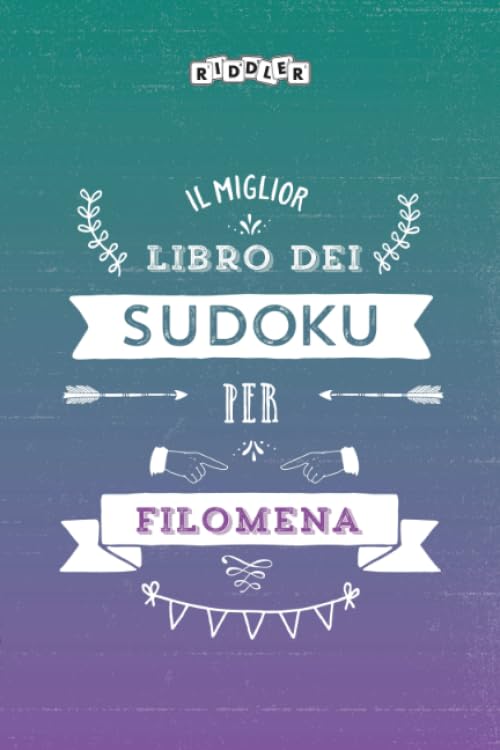 Il miglior libro dei Sudoku per Filomena (Italian Edition) Books