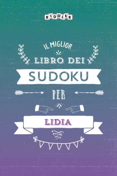 Il miglior libro dei Sudoku per Lidia (Italian Edition) Books