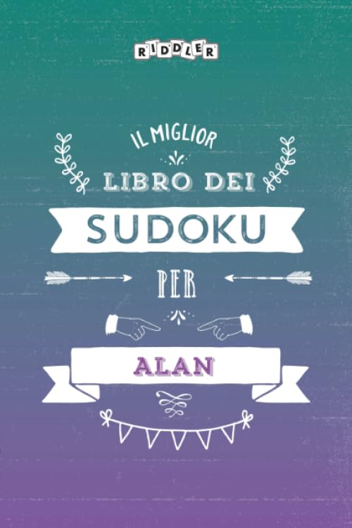 Il miglior libro dei Sudoku per Alan (Italian Edition) Books