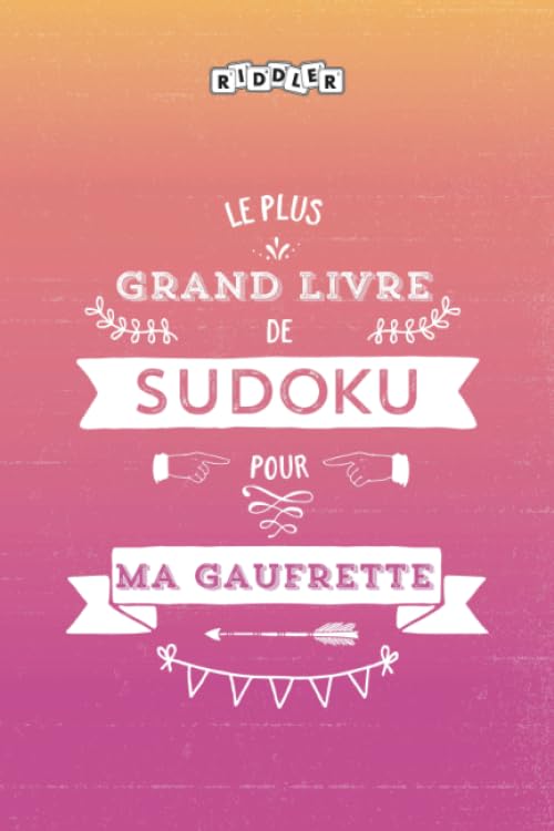 Le plus grand livre de Sudoku pour ma gaufrette book