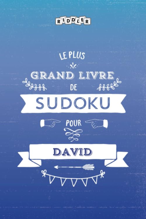 Le plus grand livre de Sudoku pour David book