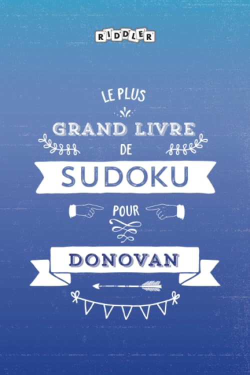 Le plus grand livre de Sudoku pour Donovan book