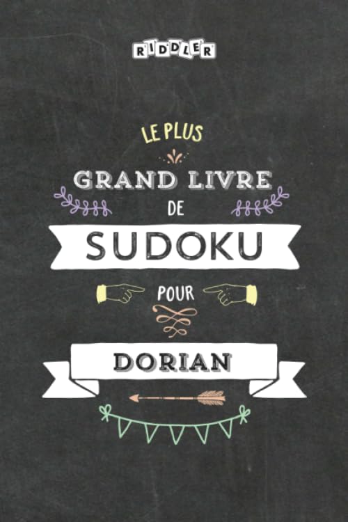 Le plus grand livre de Sudoku pour Dorian book