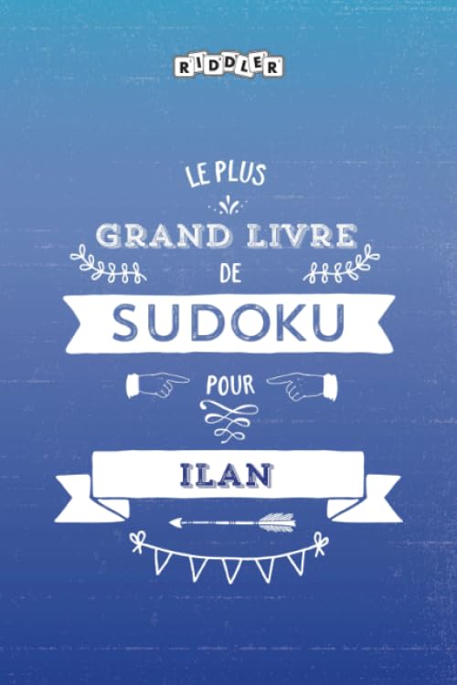 Le plus grand livre de Sudoku pour Ilan (French Edition) Books