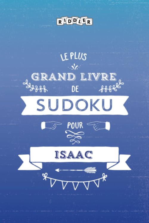 Le plus grand livre de Sudoku pour Isaac (French Edition) Books