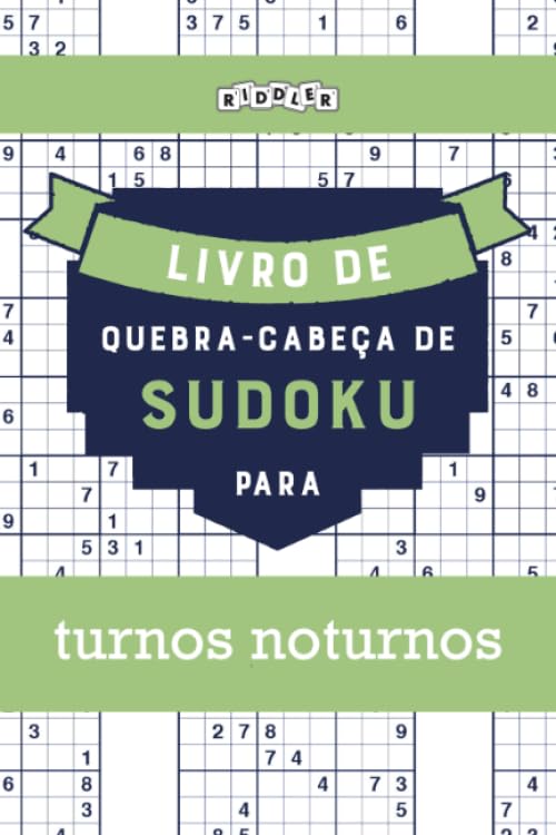 Livro de quebra-cabeças de Sudoku para turnos noturnos (Portuguese Edition) Leisure & Fun