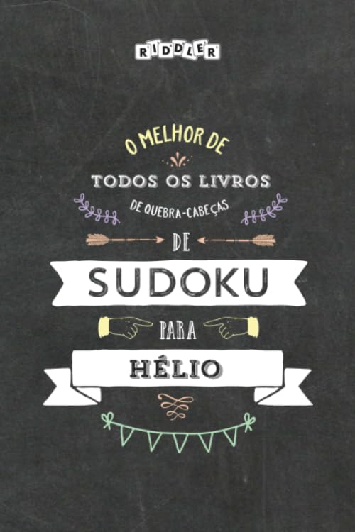 O melhor livro de quebra-cabeças de Sudoku para Hélio (Portuguese Edition) Books