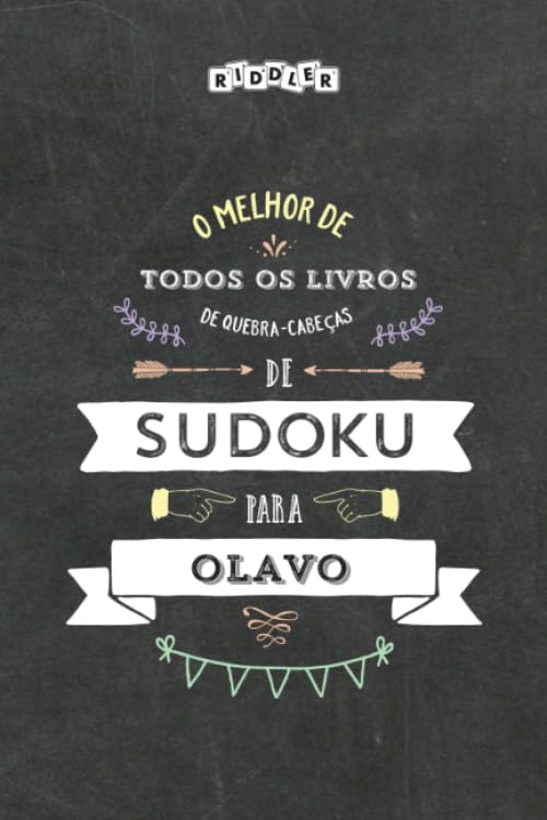 O melhor livro de quebra-cabeças de Sudoku para Olavo (Portuguese Edition) Books