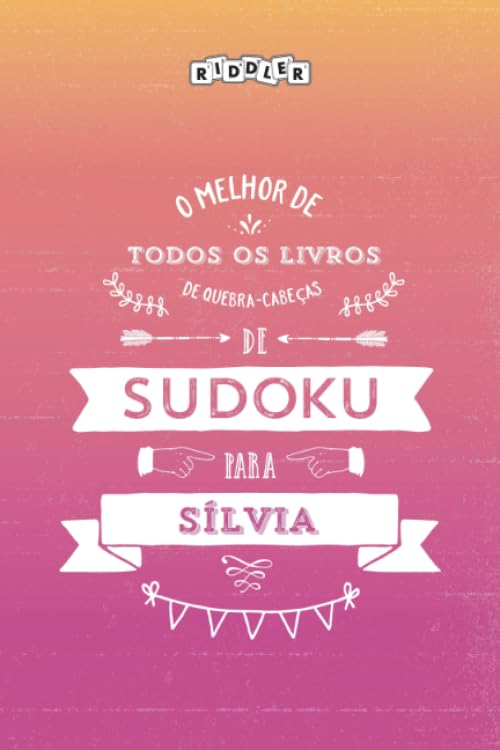 O melhor livro de quebra-cabeças de Sudoku para Sílvia (Portuguese Edition) Books