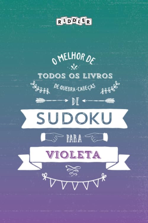 O melhor livro de quebra-cabeças de Sudoku para Violeta (Portuguese Edition) Books