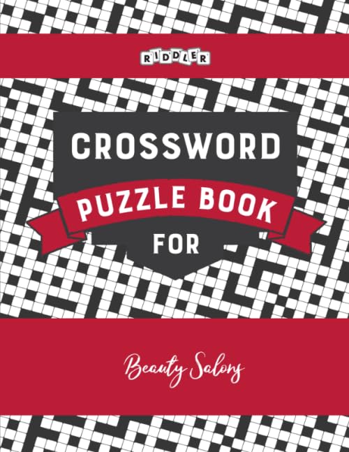 Crossword Puzzle Book for Beauty Salons Leisure & Fun