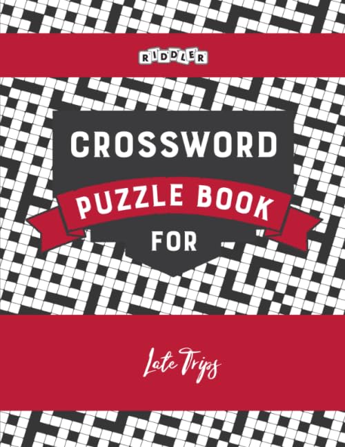 Crossword Puzzle Book for Late Trips Leisure & Fun