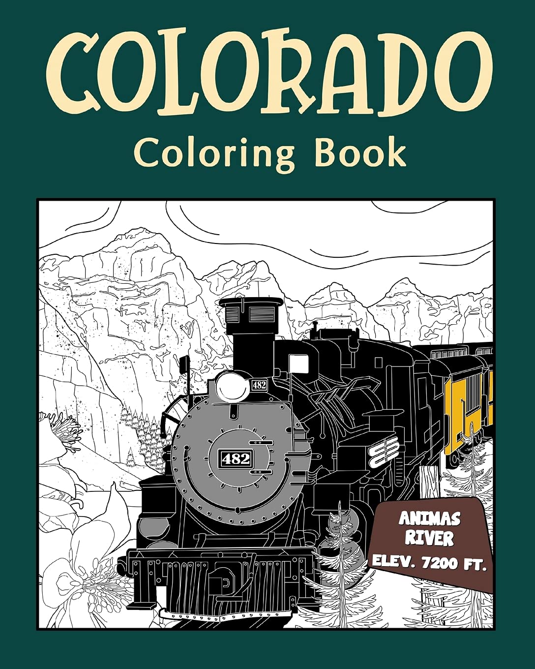 Colorado Coloring¿ Book: Adults Coloring Books Featuring Colorado City & Landmark Patterns Designs Film, Art & Culture