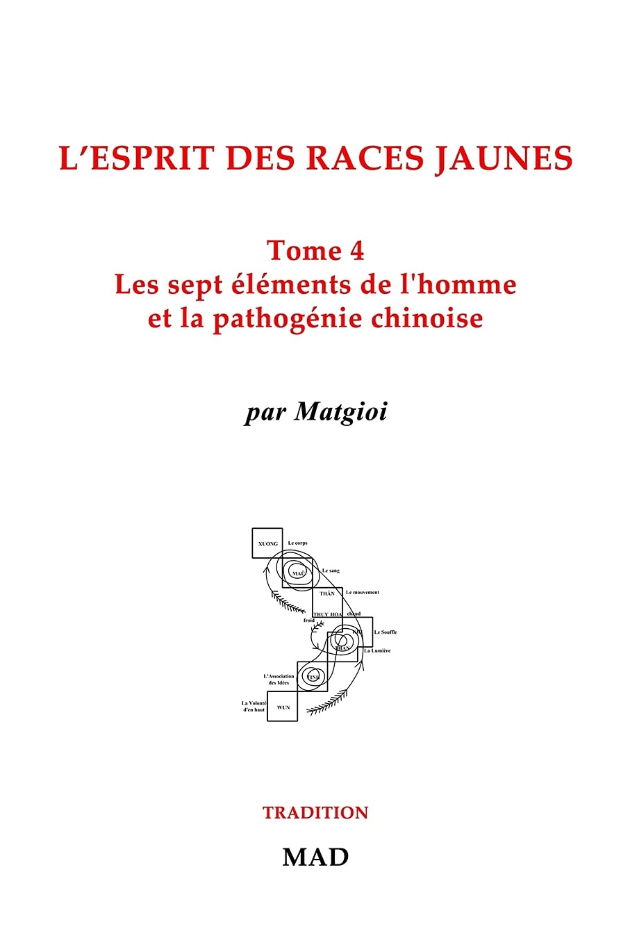 Les sept éléments de l'homme et la pathogénie chinoise: L'esprit des races jaunes, Tome 4 book