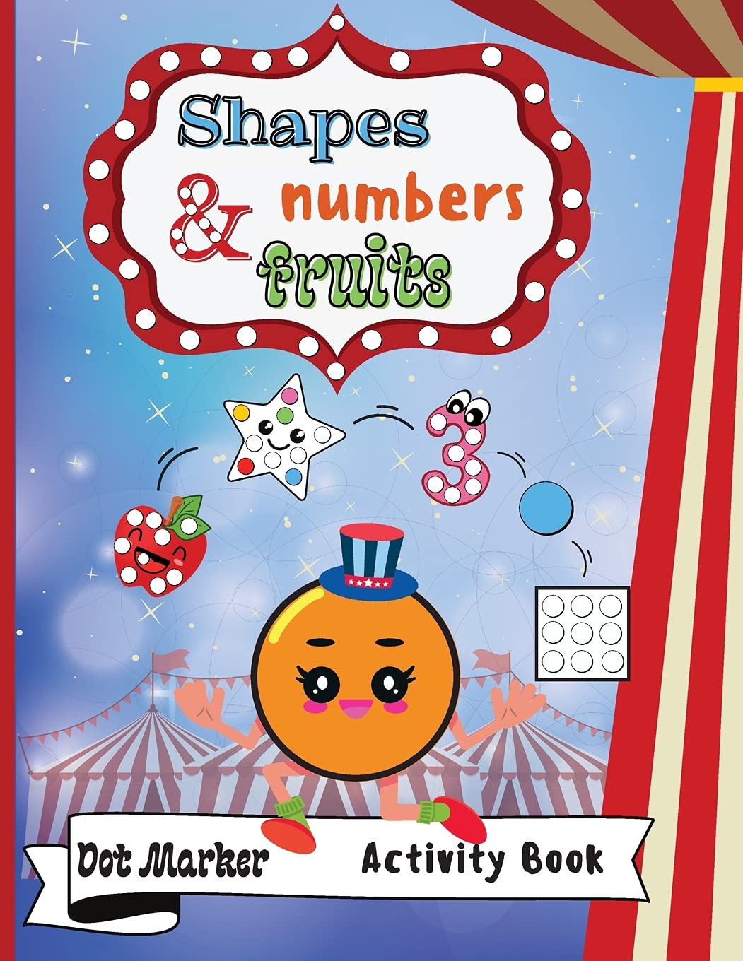 Shapes,Numbers  & Fruits Dot Marker Activity Book Tiptoi & Games