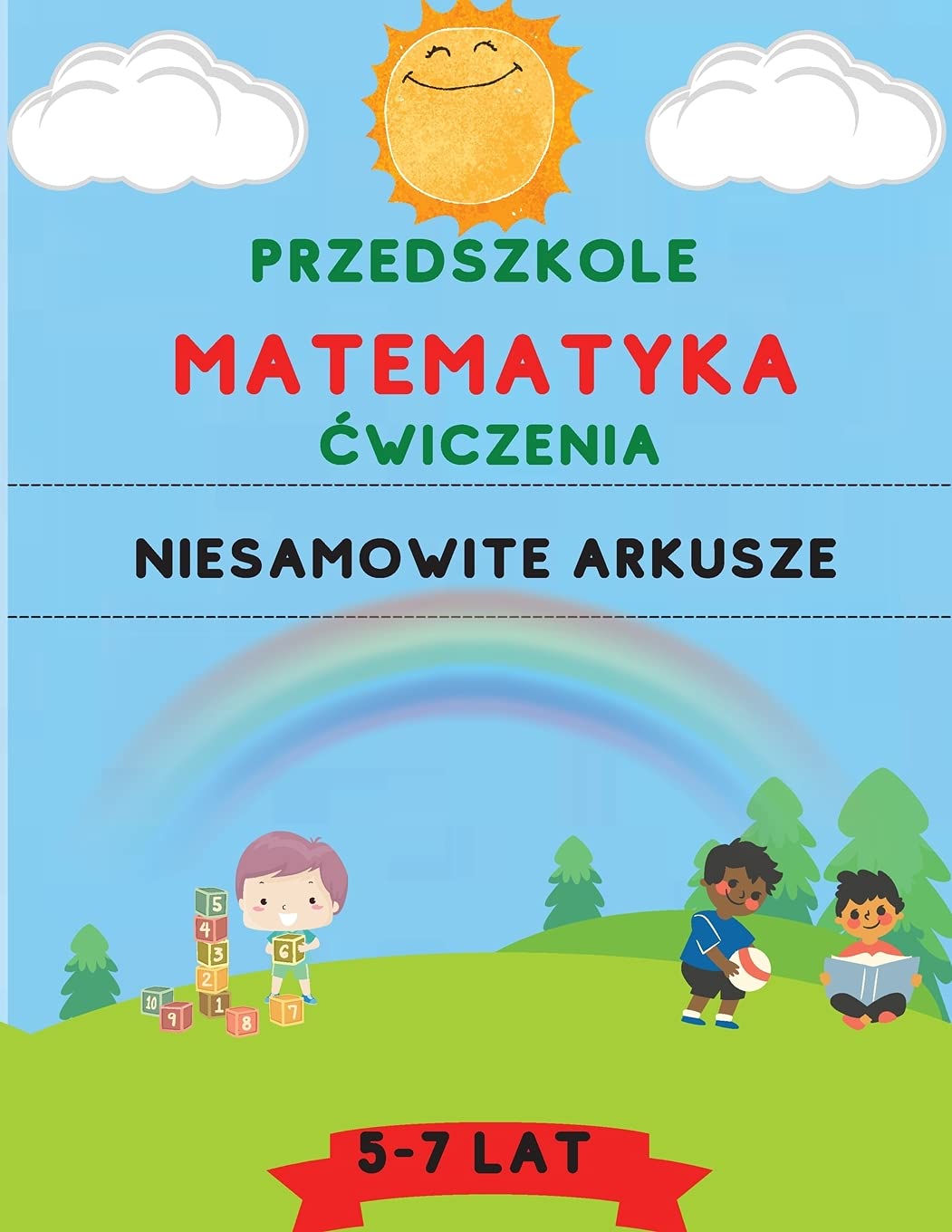Przedszkolny zeszyt cwiczeń matematycznych: Niesamowite przedszkole i pierwszy zeszyt cwiczeń dla dzieci w wieku od 5 do 7 lat Dodawanie, ... i dzielenie + niesamowite panele skoroszytów Tiptoi & Games