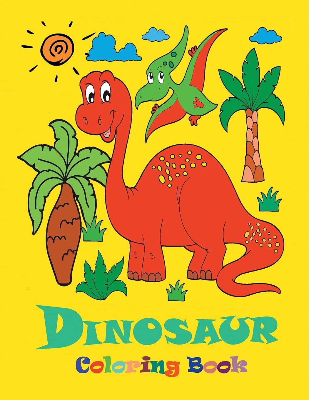 Dinosaur Coloring Book: Beautiful Dinosaurs to Color - Coloring book for kids ages 4-8 book