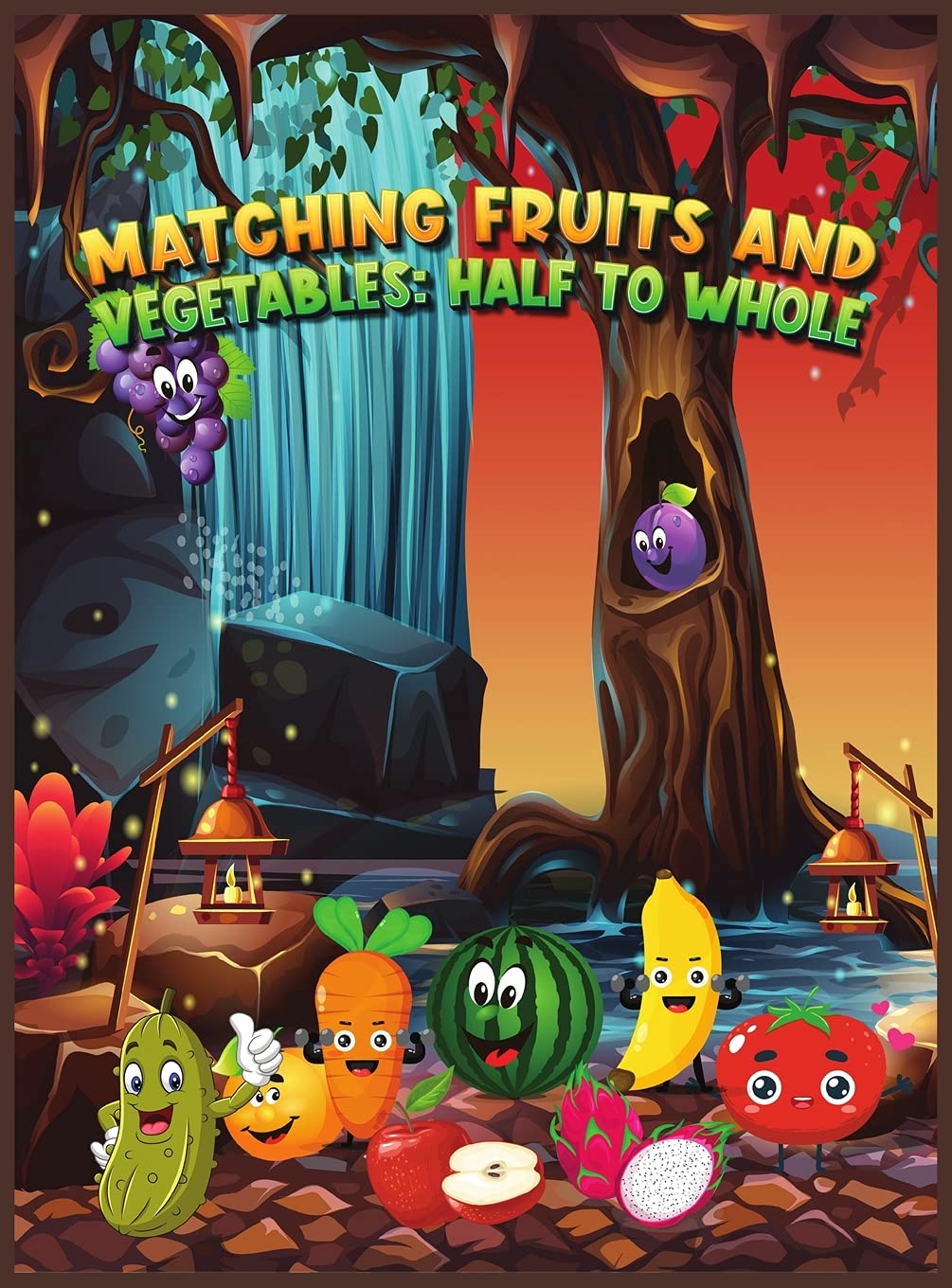 Matching Fruits and Vegetables: An Early Learning Kid Activity Book with 120 Cute and Fun Images from Apples, Melons and Grapes to Onions, Cucumbers and Tomatoes! book