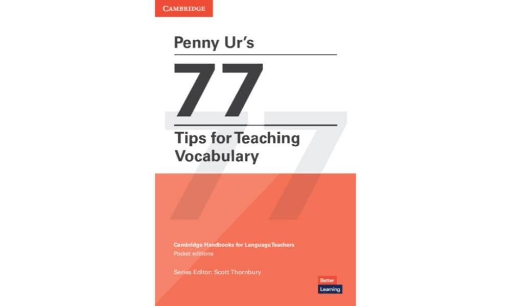 Penny Ur's 77 Tips for Teaching Vocabulary Foreign Languages ​​& Dictionaries