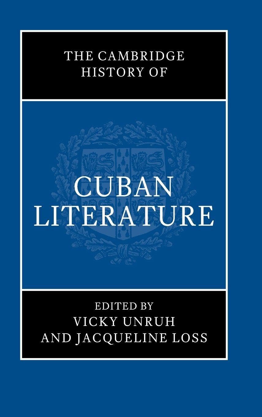 The Cambridge History of Cuban Literature Social Sciences