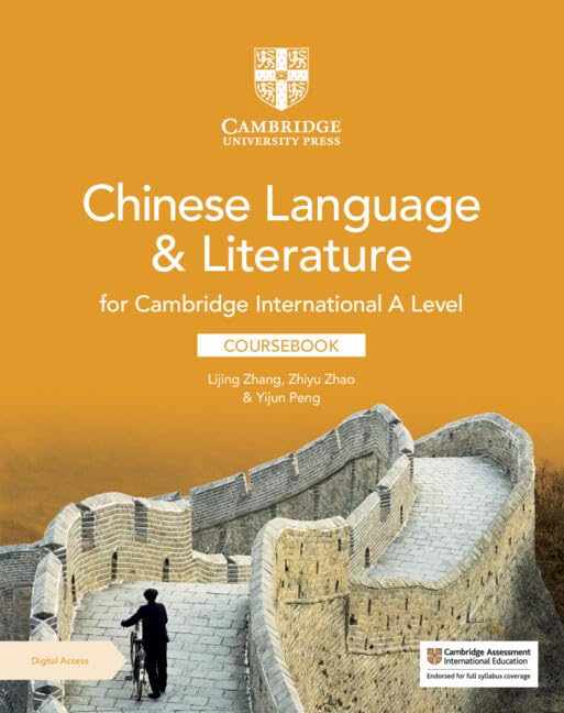 Cambridge International a Level Chinese Language and Literature Coursebook + Digital Access 2 Years book