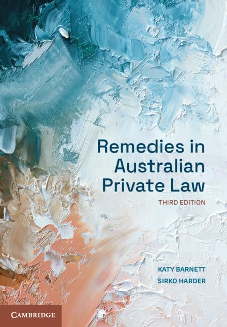 Remedies in Australian Private Law book