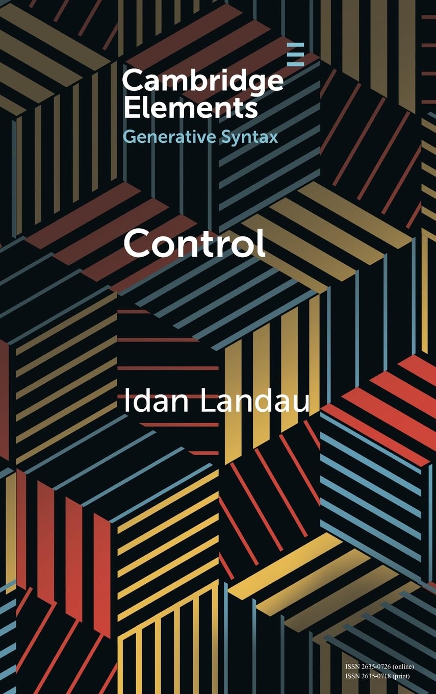 Control (Elements in Generative Syntax) Social Sciences