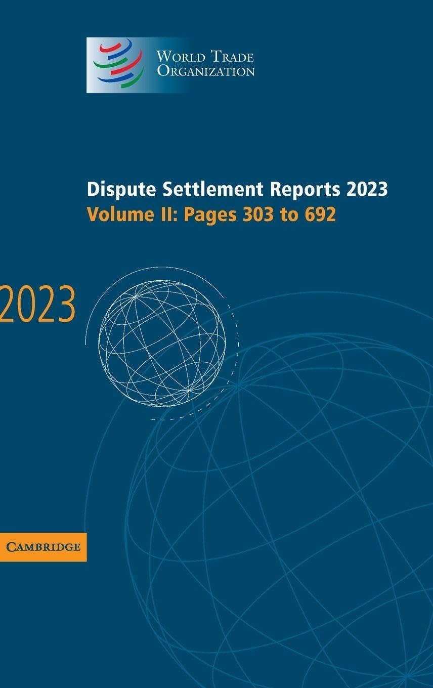 Dispute Settlement Reports 2023 Law