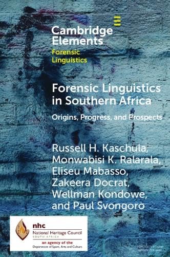 Forensic Linguistics in Southern Africa Social Sciences