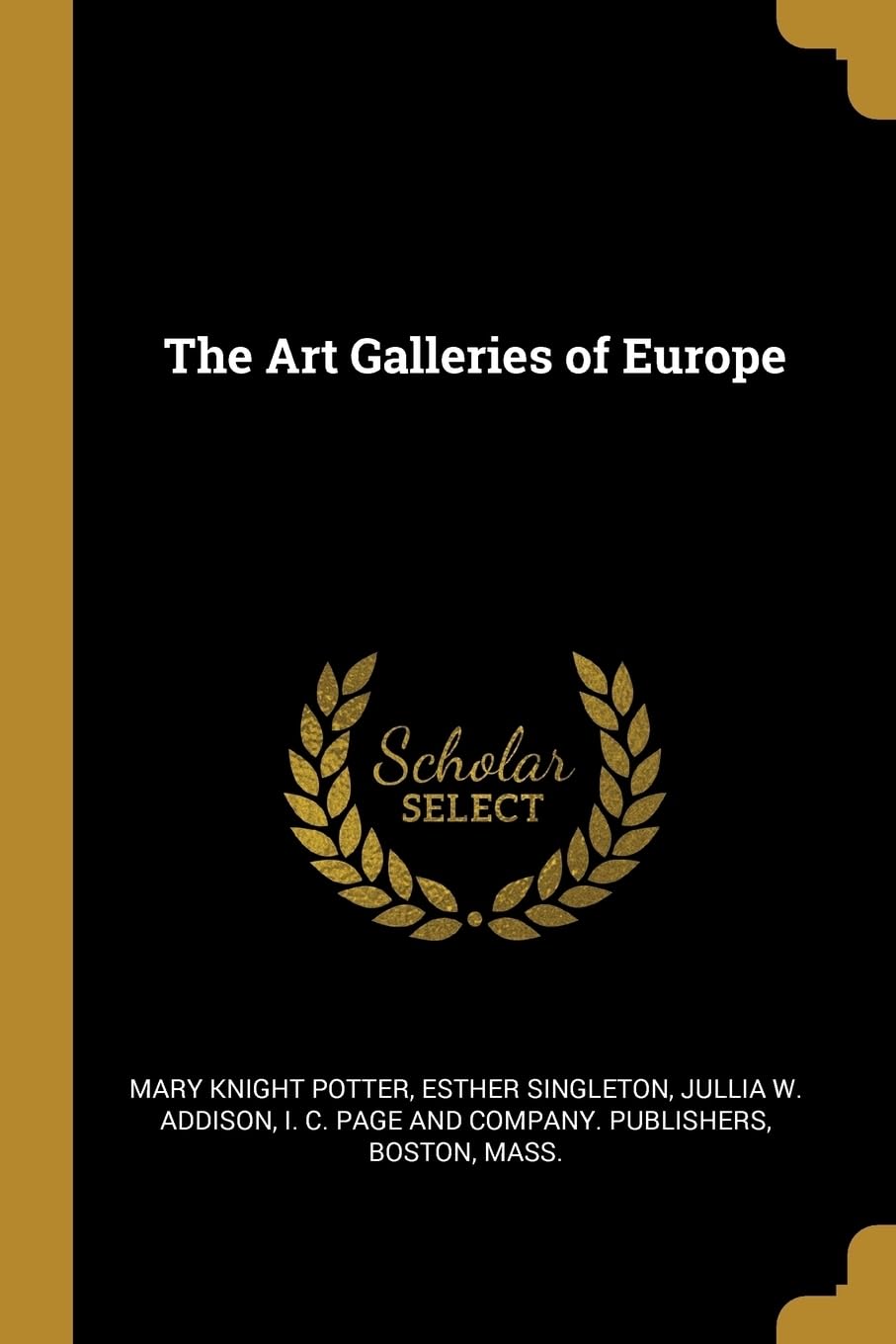The Art Galleries of Europe book