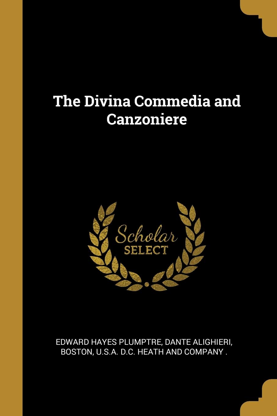 The Divina Commedia and Canzoniere book