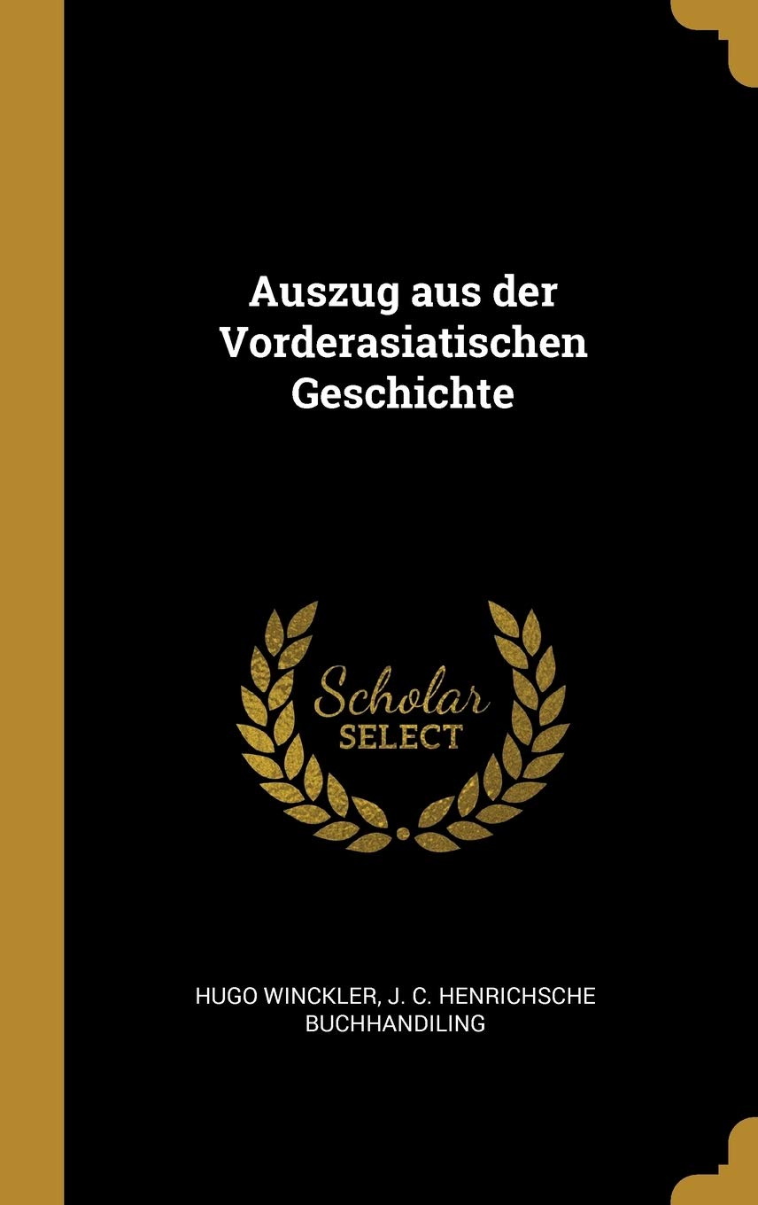 Auszug aus der Vorderasiatischen Geschichte book