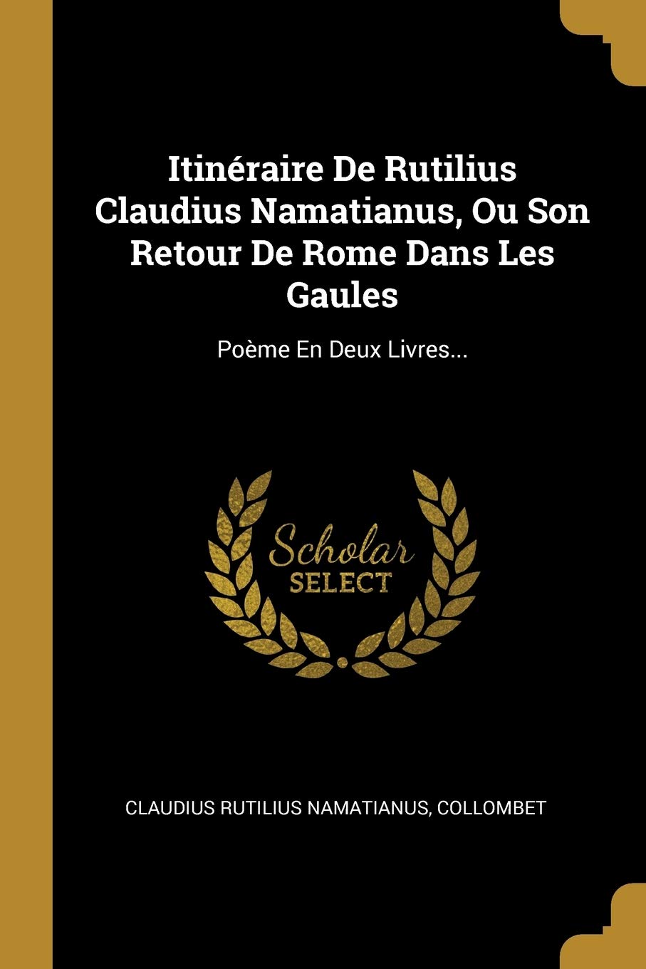 Itinéraire de Rutilius Claudius Namatianus, Ou Son Retour de Rome Dans Les Gaules: Poème En Deux Livres... Politics & History