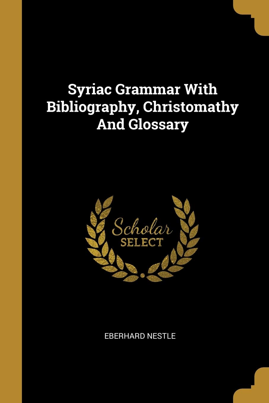 Syriac Grammar With Bibliography, Christomathy And Glossary Politics & History