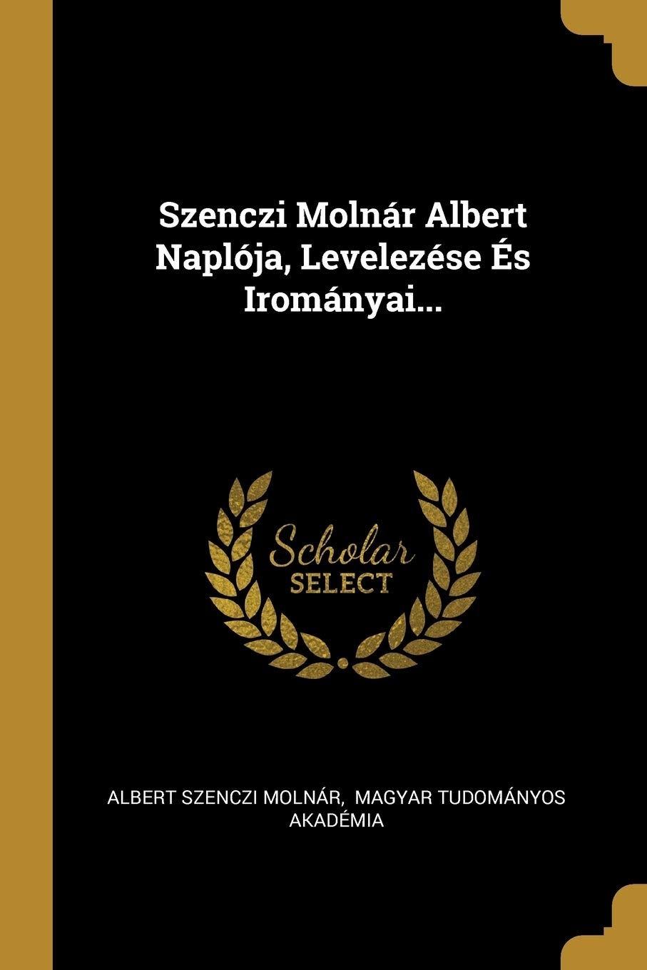 Szenczi Molnár Albert Naplója, Levelezése És Irományai... Politics & History