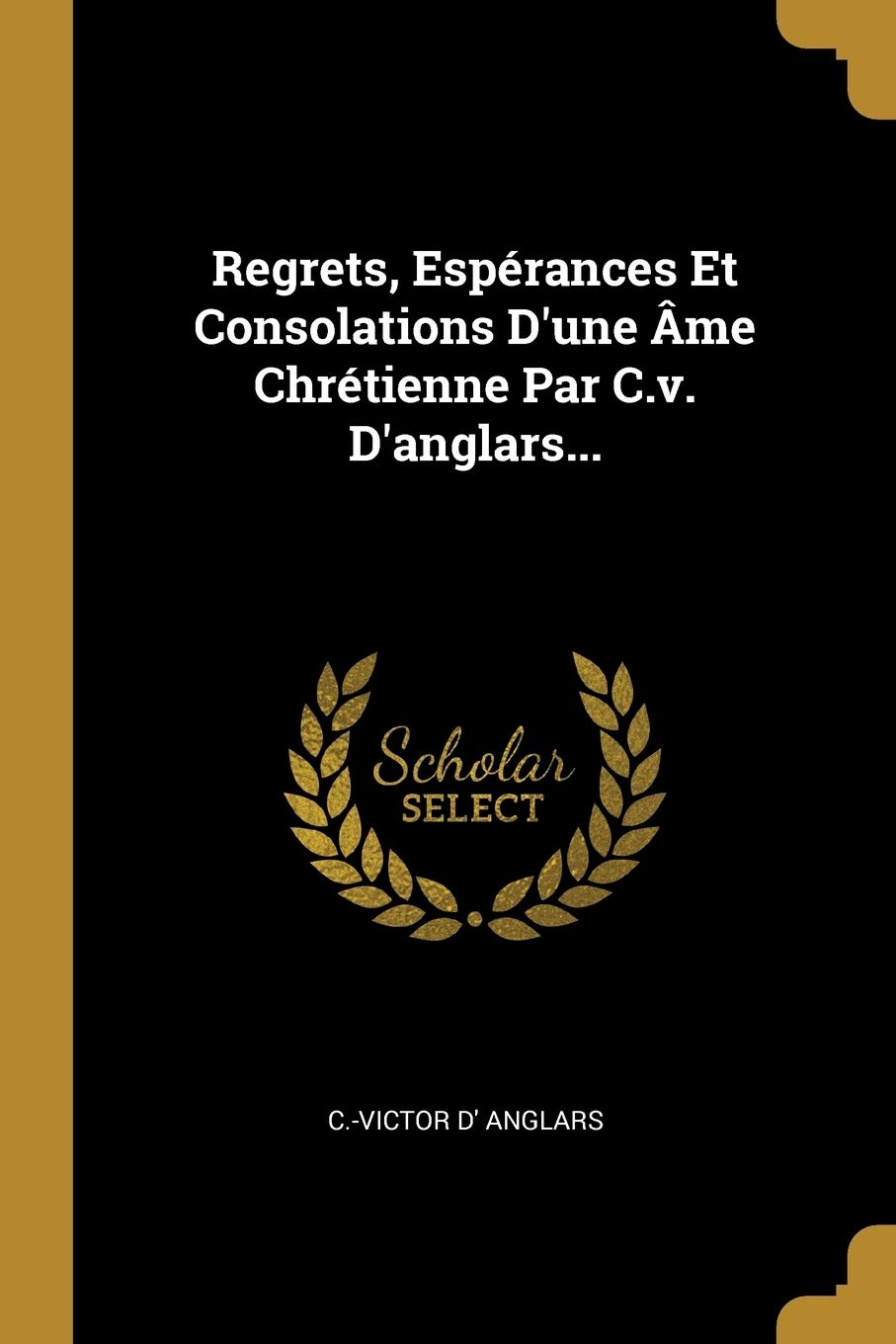 Regrets, Espérances Et Consolations D'une Âme Chrétienne Par C.v. D'anglars... book