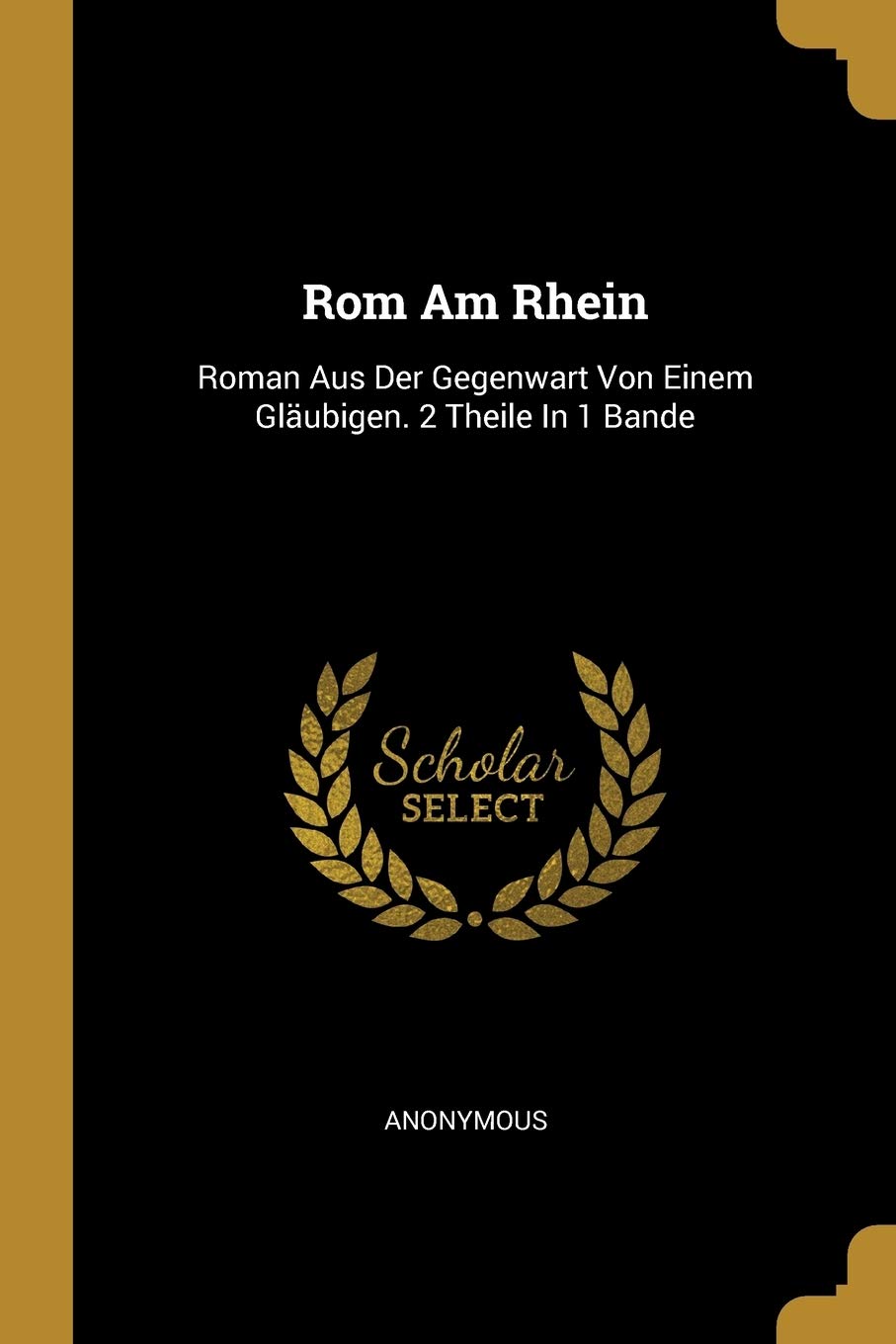 Rom Am Rhein: Roman Aus Der Gegenwart Von Einem Gläubigen. 2 Theile In 1 Bande book