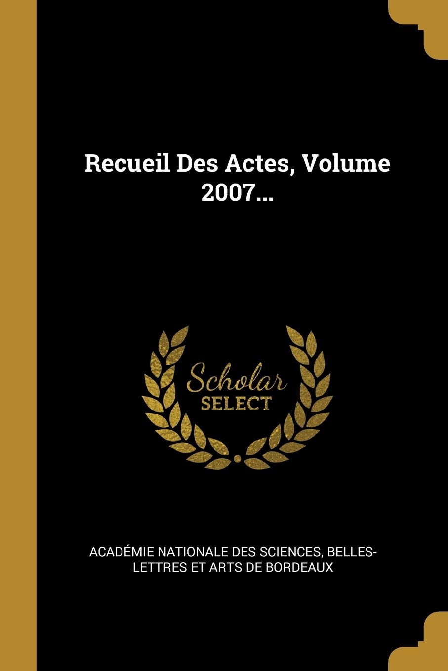 Recueil Des Actes, Volume 2007... Politics & History