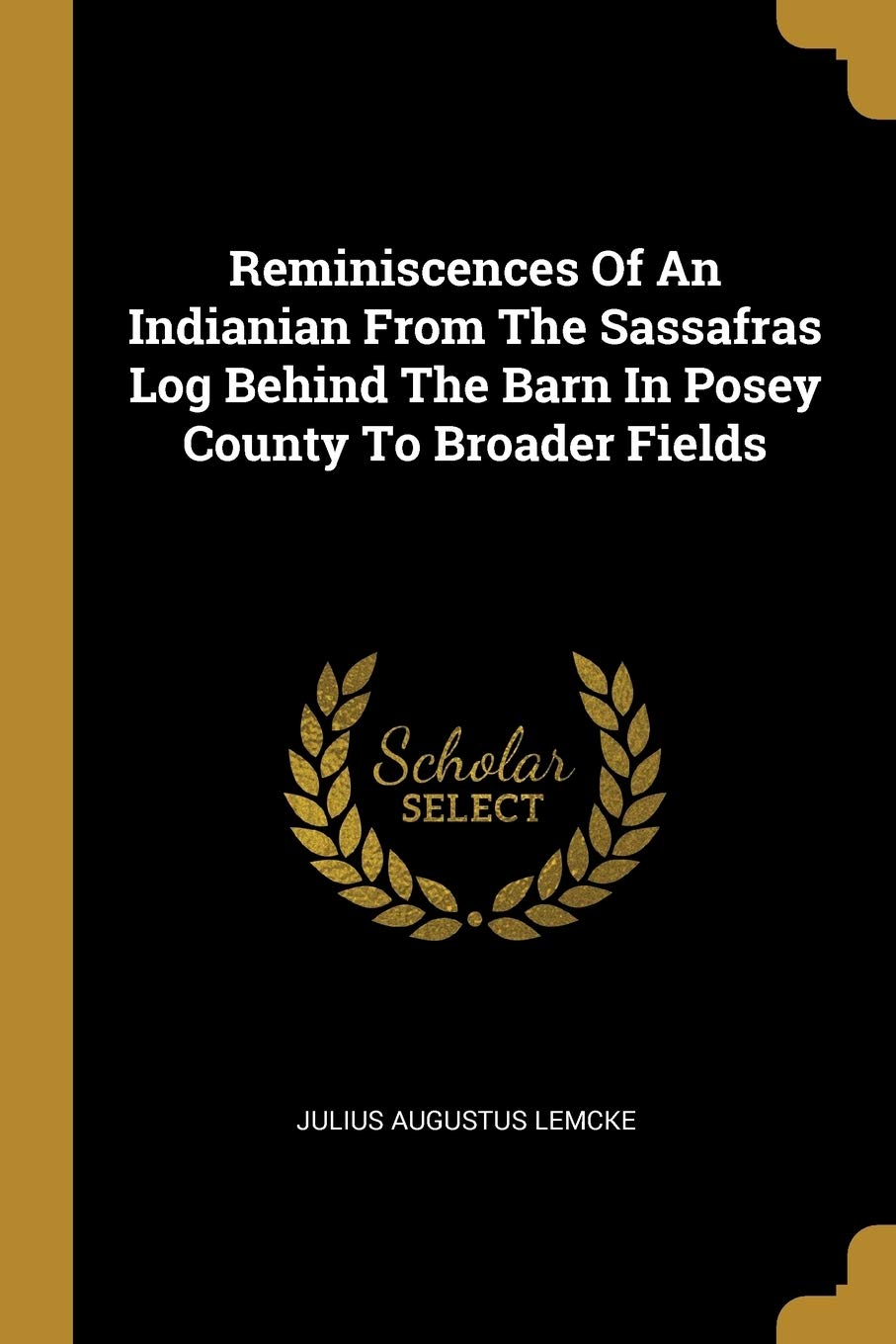 Reminiscences Of An Indianian From The Sassafras Log Behind The Barn In Posey County To Broader Fields book