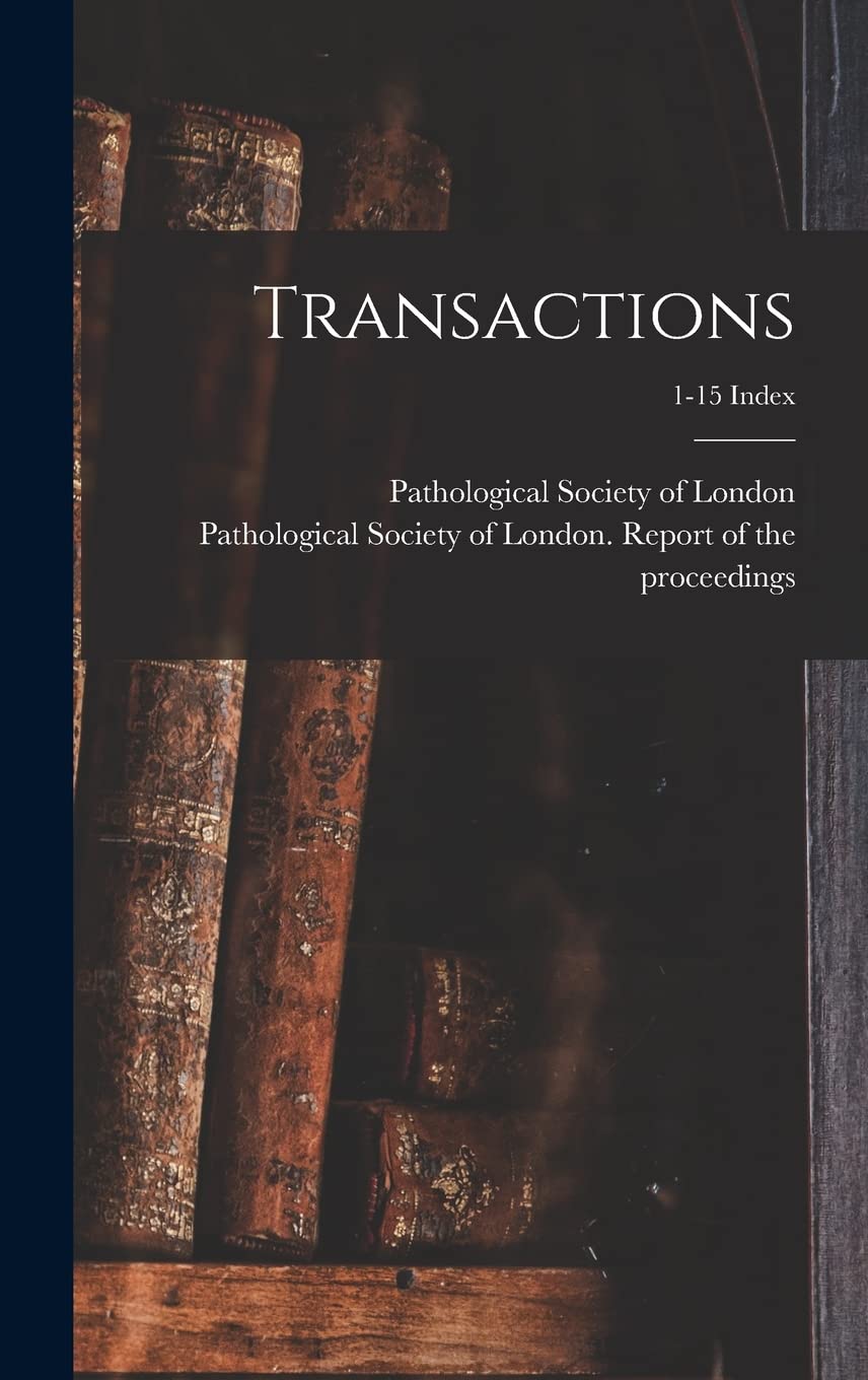Transactions; 1-15 Index Medicine