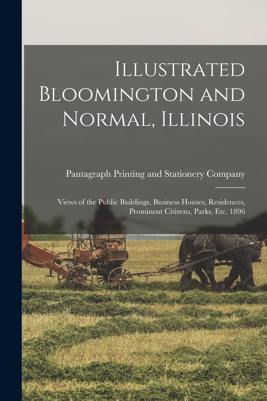 Illustrated Bloomington and Normal, Illinois; Views of the Public Buildings, Business Houses, Residences, Prominent Citizens, Parks, Etc. 1896 book