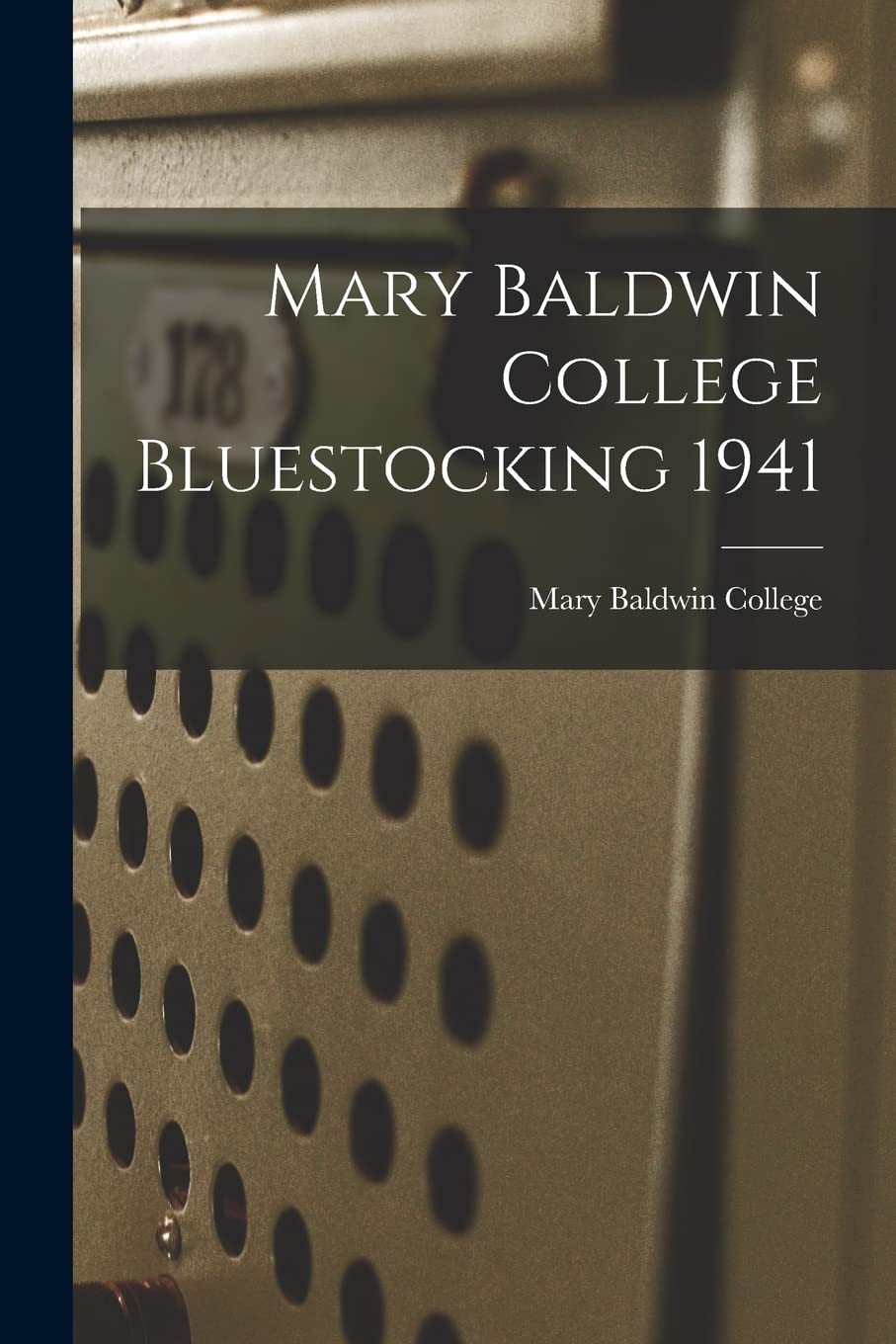 Mary Baldwin College Bluestocking 1941 Philosophy