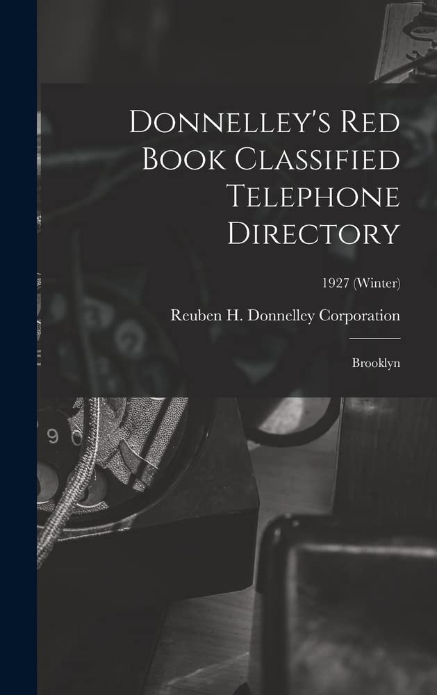 Donnelley's Red Book Classified Telephone Directory; Brooklyn; 1927 (Winter) Books