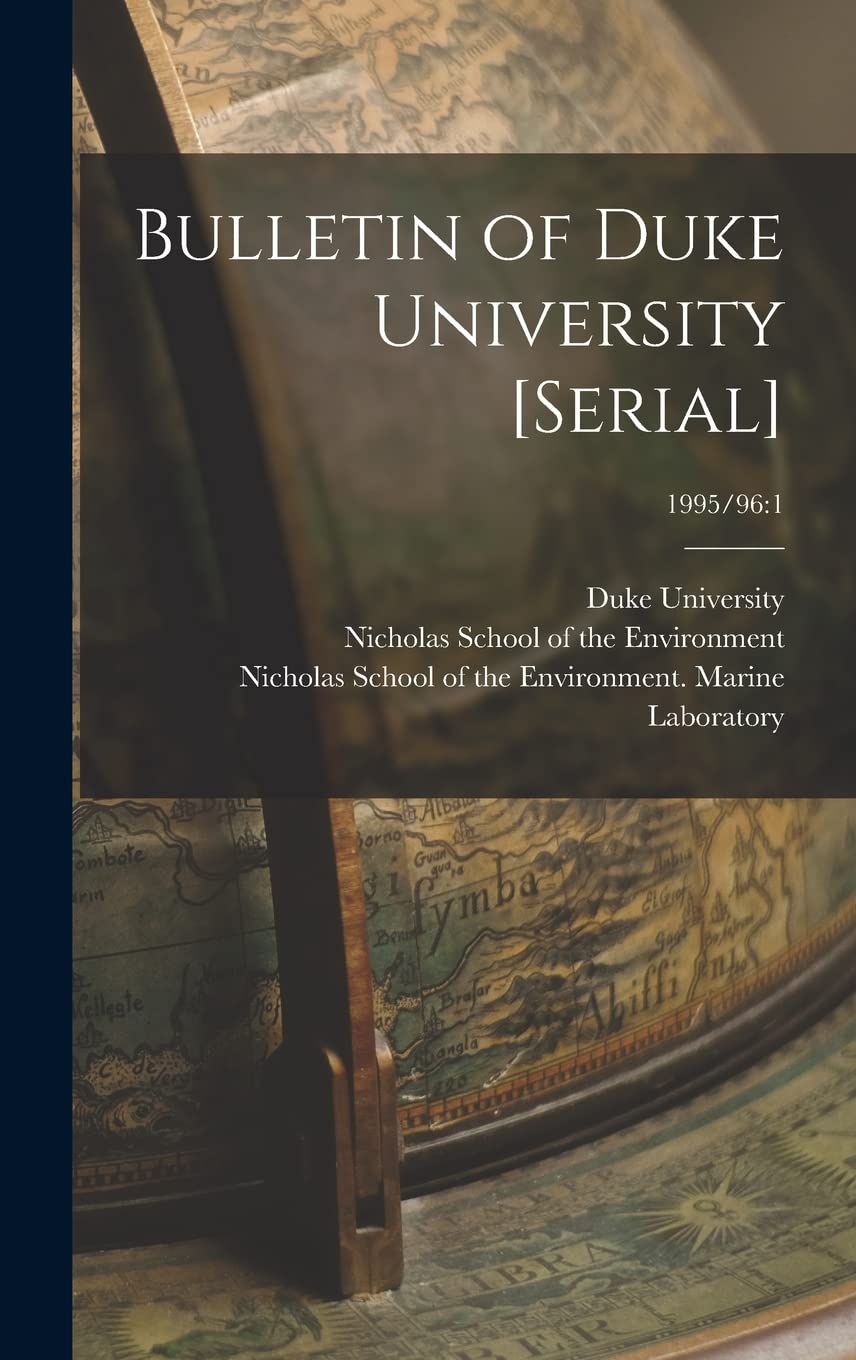 Bulletin of Duke University ; 1995/96: 1 Study Guides